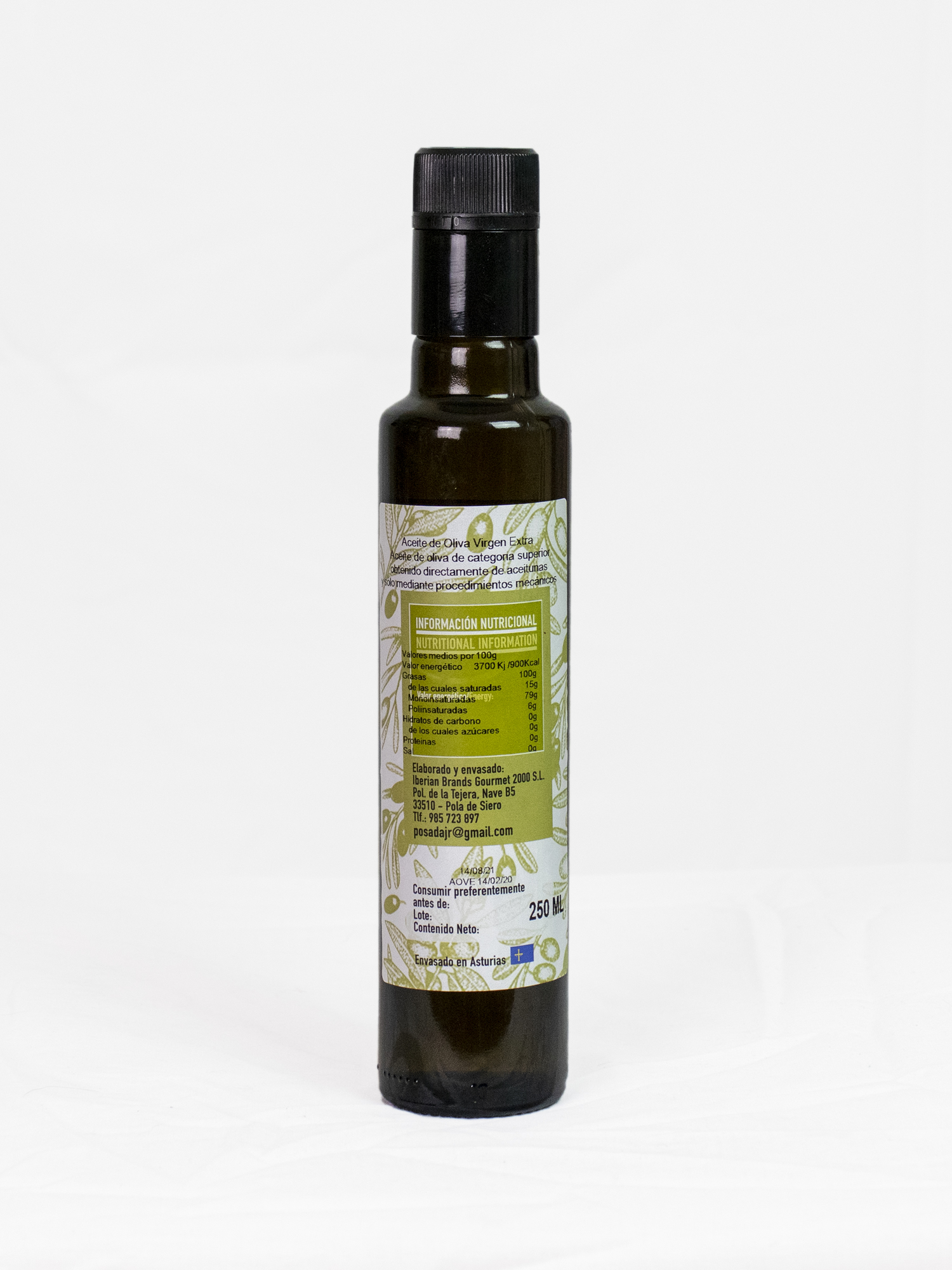 Aceite Oliva Virgen Extra (250 ml.)